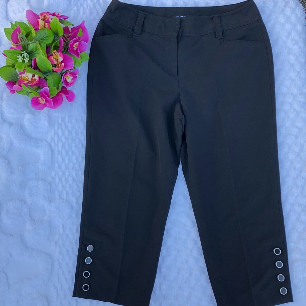 Zac & Rachel Petite  black Capri pants size 8P